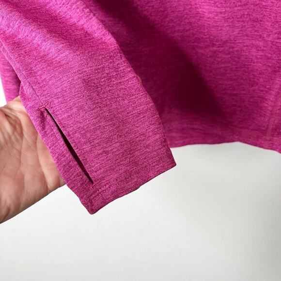 Old Navy Active Women's Go Dry 1/4 Zip Top S Space Dye Pink Long Sleeve Athletic - Picture 3 of 5